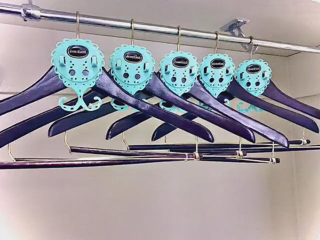 Load video: Video: Jewelinx hanging jewelry organizers in use on closet hangers