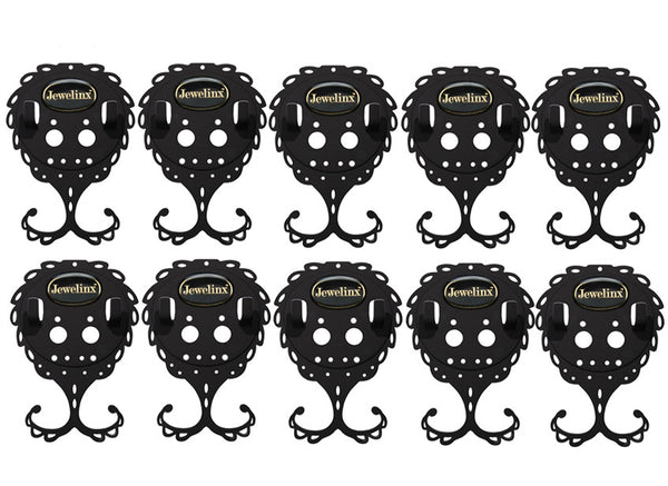 Jewelinx 10-Pack Collection. (Pink/Black/White)